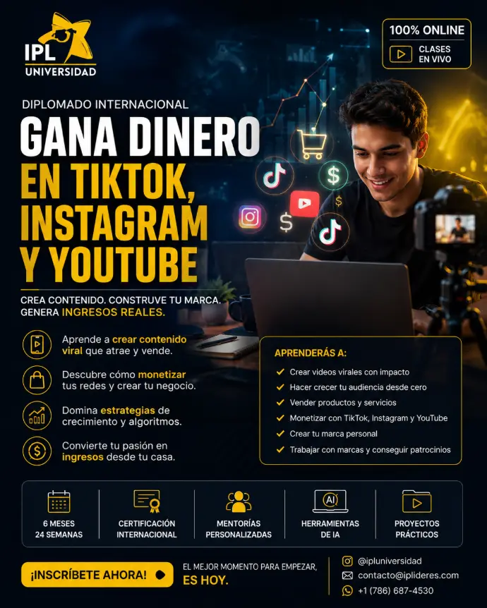 Aprende. Crea. Monetiza. Construye tu futuro digital.