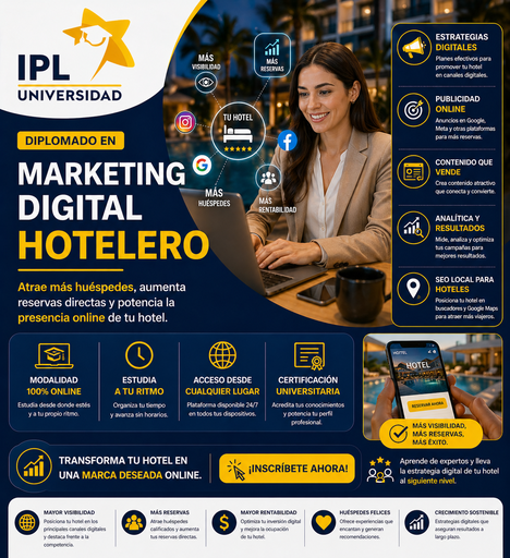 [MH-EC-D] Diplomado Marketing Hotelero Digital